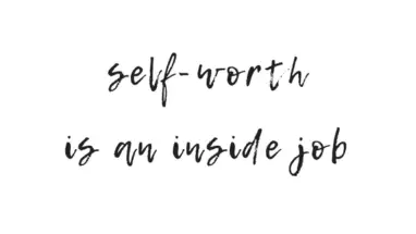 your self worth