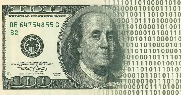 digital $100 dollar bill