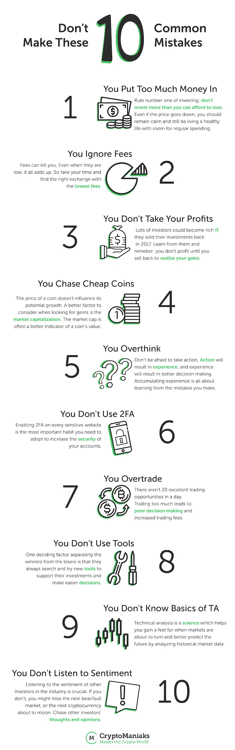 10 common crypto trader mistakes
