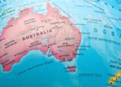 australia and new zealand map